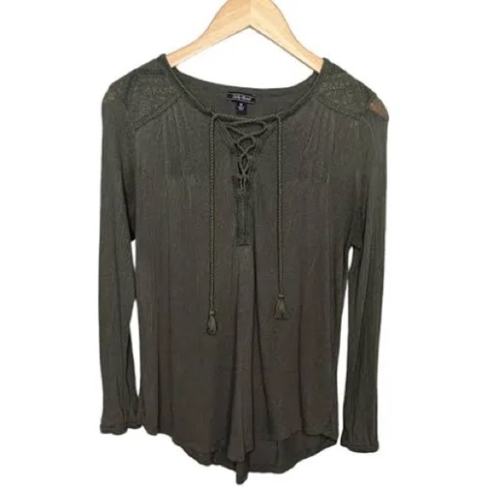 Lucky Brand Tassel Shirt